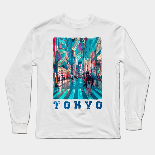 tokyo Long Sleeve T-Shirt by teehood